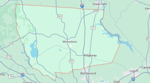 google maps picture of Fairfield SC